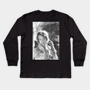 Silent Siren Lillian Gish Kids Long Sleeve T-Shirt